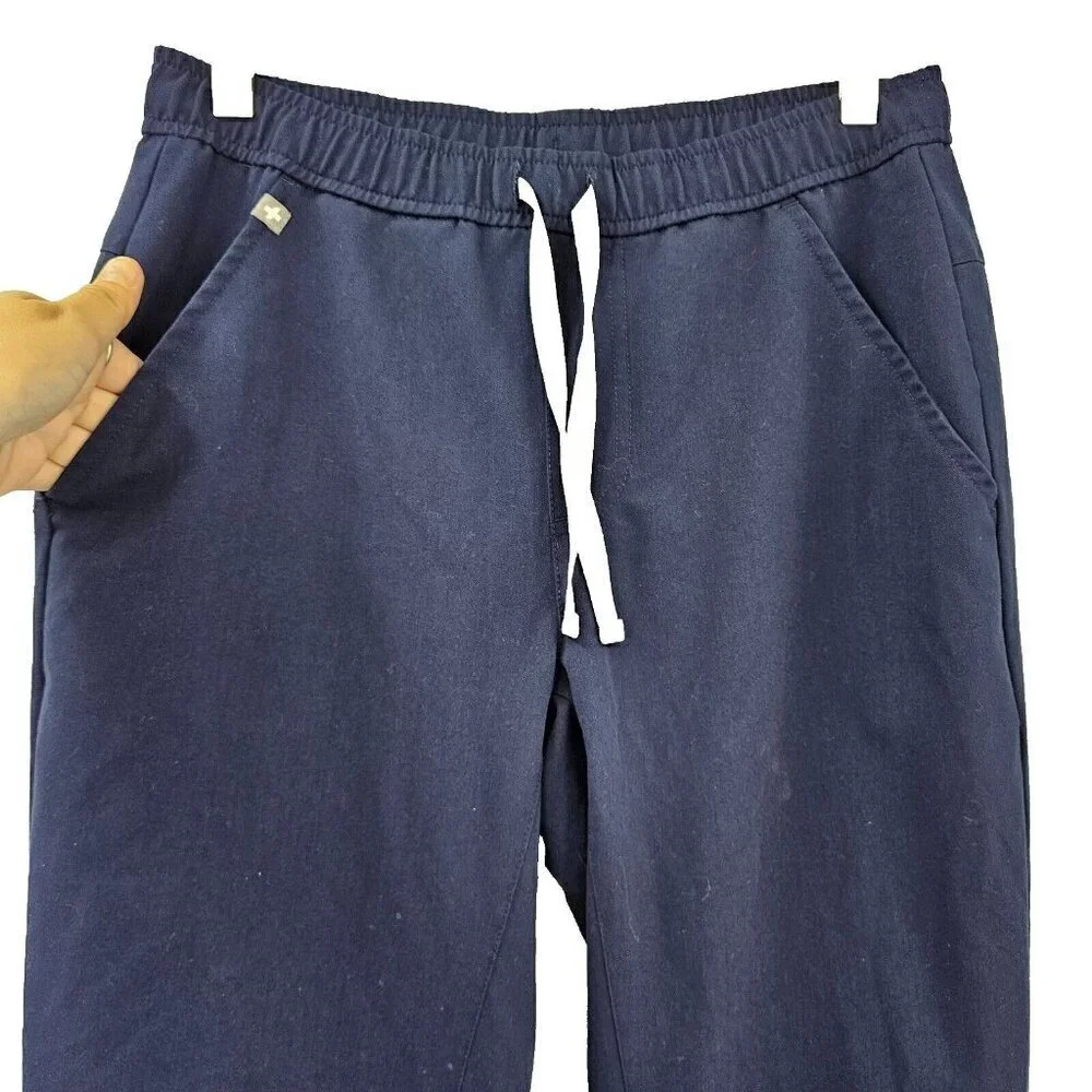 Figs Tansen Jogger Scrub Pants Navy Blue Men's Size S Slim Fit Medical Nurse
